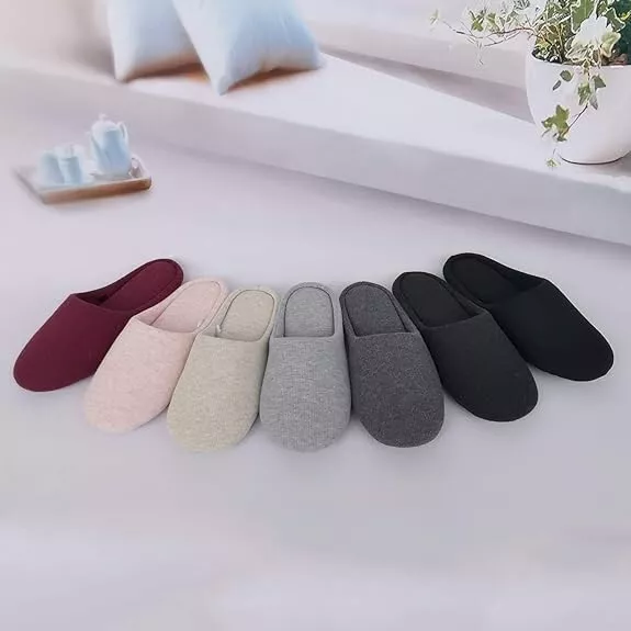Mens Womens Ladies Warm Slippers House Shoes Memory Foam Slippers