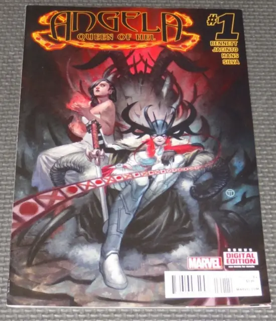 ANGELA QUEEN OF HEL #1 (2015) First Printing Cover A Sera Marvel Comic Thor Loki