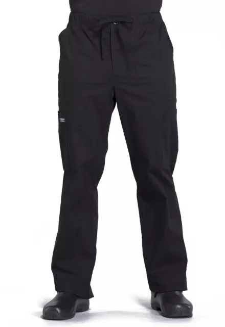 Cherokee Workwear Pro Men's Tapered Leg Drawstring Cargo Scrub Pants - WW190