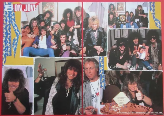 Jon Bon Jovi Birthday Party Richie Sambora 1987 Clipping Japan Ir 5M 6Page