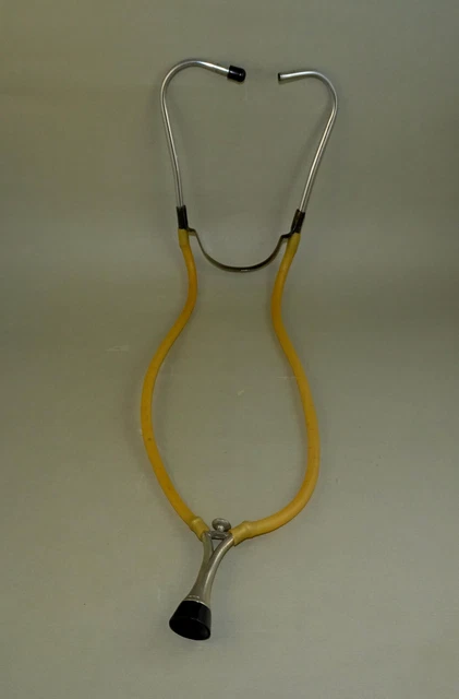 Old Doctor Stethoscope Bailey London w/Metal Parts and Beige Tubes