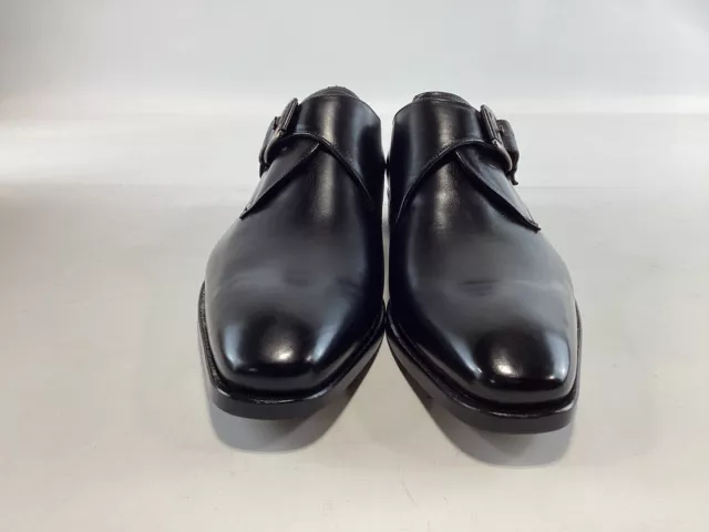 Mens Mezlan Coimbra Black Leather Monk Strap Dress Shoes 8M NEW