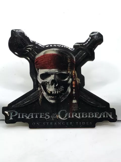 Disney 2011 Rare Pirates Of The Caribbean On Stranger Tides Skull Crossbones Pin