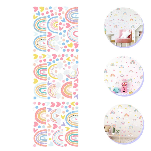 123 Autocollants Muraux Pastel à Pois - Petits Et Grands Cercles Colorés - Vinyle Repositionnable - Pour Chambre, Fenêtre