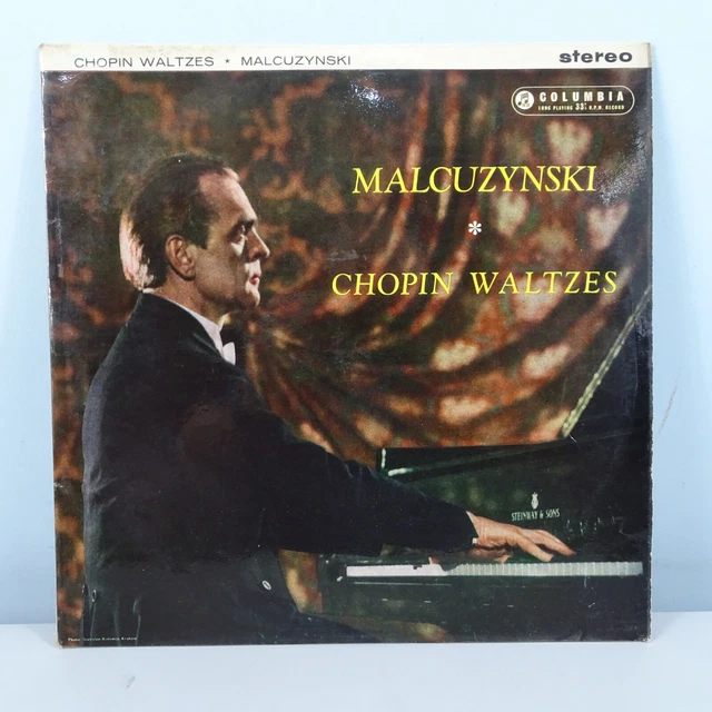 Malcuzynski - 'Chopin Waltzes' - Columbia Sax2332 - Blue/Silver - Ed1 1960 St Lp