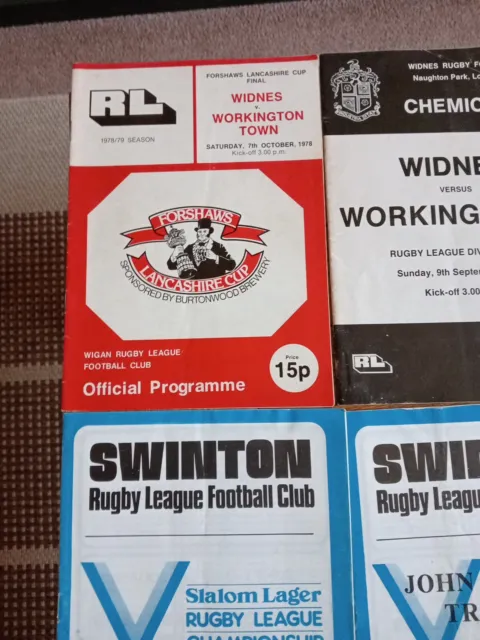 9 - Workington Rugby League  Programs (1978 To 1986)