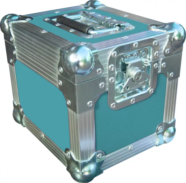 7" Single 100 Swan Flight Case Vinyl Record Box (Turquoise Rigid PVC)