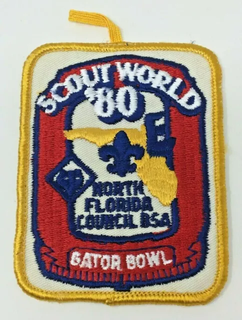 PATCH BSA Boy Scouts Gator Bowl '80 North Florida Council Scout World