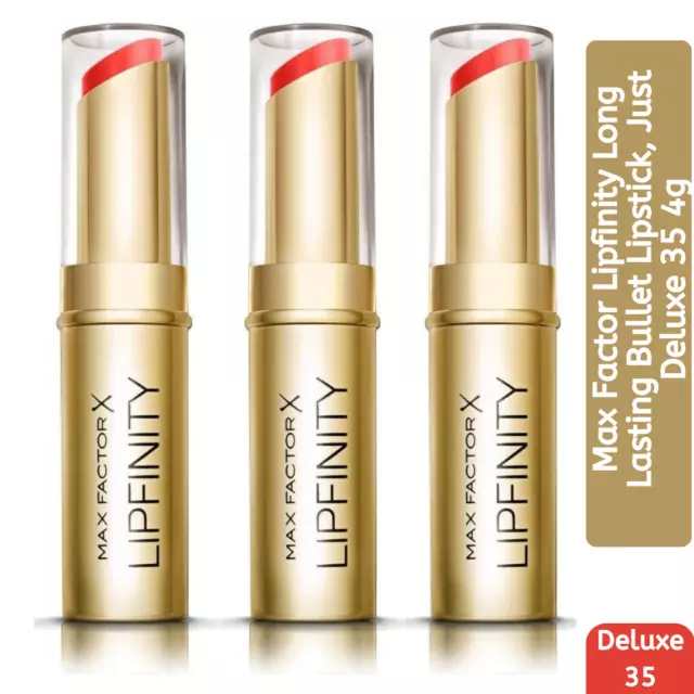 Max Factor Lipstick Lipfinity Long Lasting Just Deluxe 35 3 Pack 4g