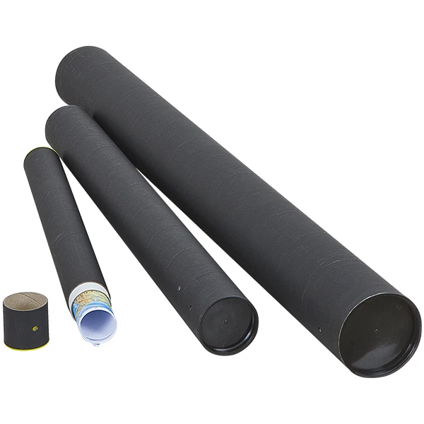 Verpacking 5 Tubes D'Expédition Carrés 88 X 11 X 11 Cm - Cartons Pliables Pour Affiches Et Objets Roulés
