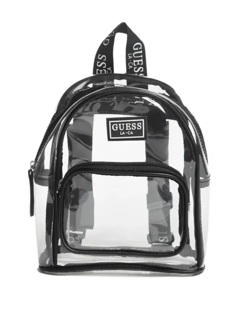 Guess Clear Transparent Small *MINI* Size Backpack Logo Straps NEW SEALED