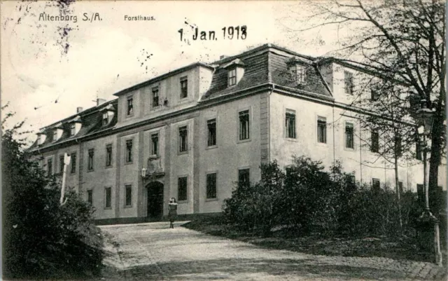 Ak Gruss Aus Altenburg Forsthaus Aussen Ansicht 1912 Thüringen