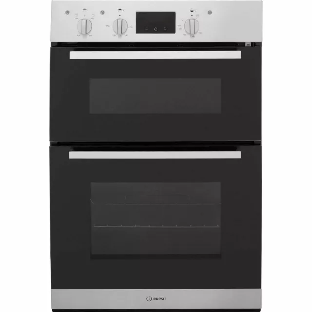 Indesit IDD6340IX Indesit Built In 60cm Electric Double Oven Stainless Steel