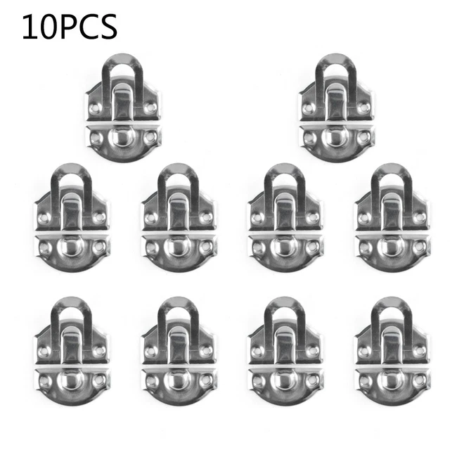 Eisen Verschlussclip Zubehör Kit 10 Stück Mini Mailbox Truhe Kofferraum