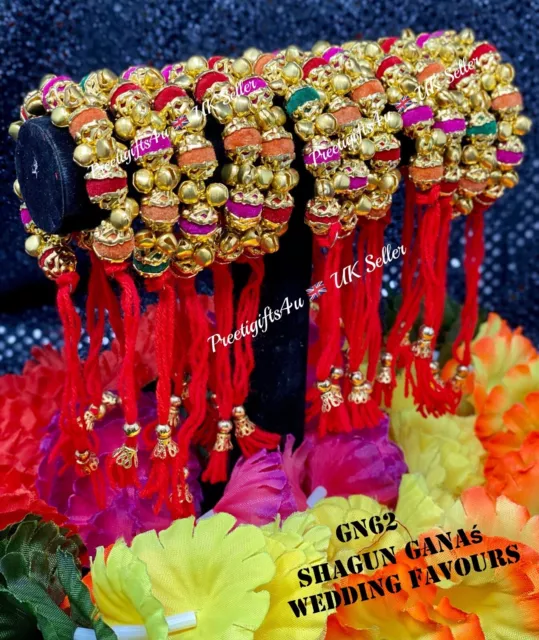 Buy 12 GANA BRACELETS Indian Wedding Maiyan Ceremony Friendship Online in  India  Etsy
