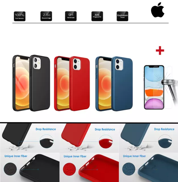 COVER Silicone microfibra per IPHONE 12 MINI CUSTODIA protettiva gel TPU