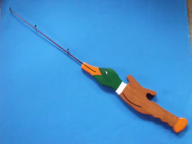 GRUMPY OLD MEN ( Green Hornet ) 30  Ice Fishing Pole ( Hand Made) $32.99 -  PicClick