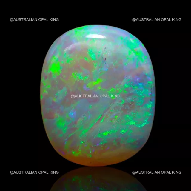 6,25 cts echter australischer Feueropal, loser Edelstein, ovaler Cabochon,...