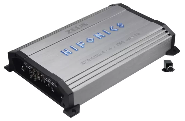 Hifonics ZEUS Amplifier ZXE600/4 Auto Verstärker 4-Kanal Endstufe 600 Watt RMS