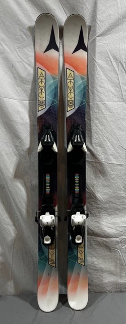 Atomic Century Girl 120cm 99-78-99 Twin-Tip Skis XTE Adjustable Bindings TUNED