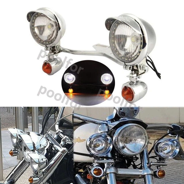 PASSING LIGHTS BAR Fog Turn Signals For Harley Davidson Softail