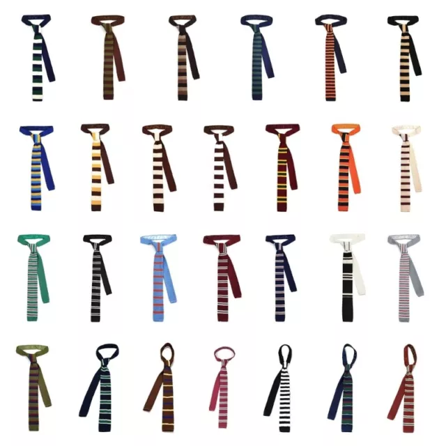 Uniform Knit Tie for Men Women Preppy Tie School Student Uniform Accessories
