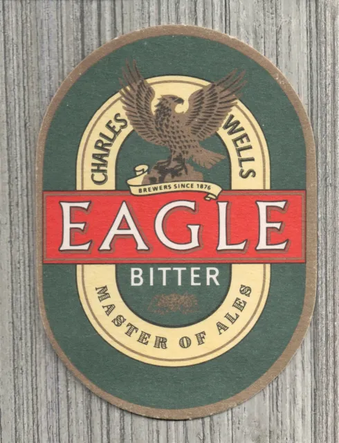 Charles Wells Brewery Beer Coaster-Eagle Bitter-Master of Ales-2277