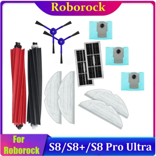 13PCS FOR ROBOROCK S8 Pro Ultra S8+ S8 Vacuum Spare Parts Main Side Brushes  Mop $32.99 - PicClick AU