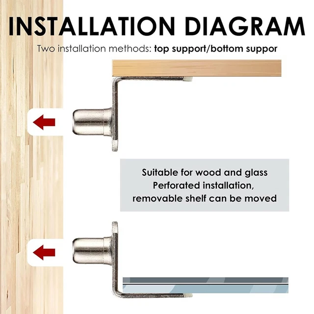 HOLZBRINK Staffa Reggi Mensola, Supporto Per Scaffale, Mensola, Mensola - Foto 12
