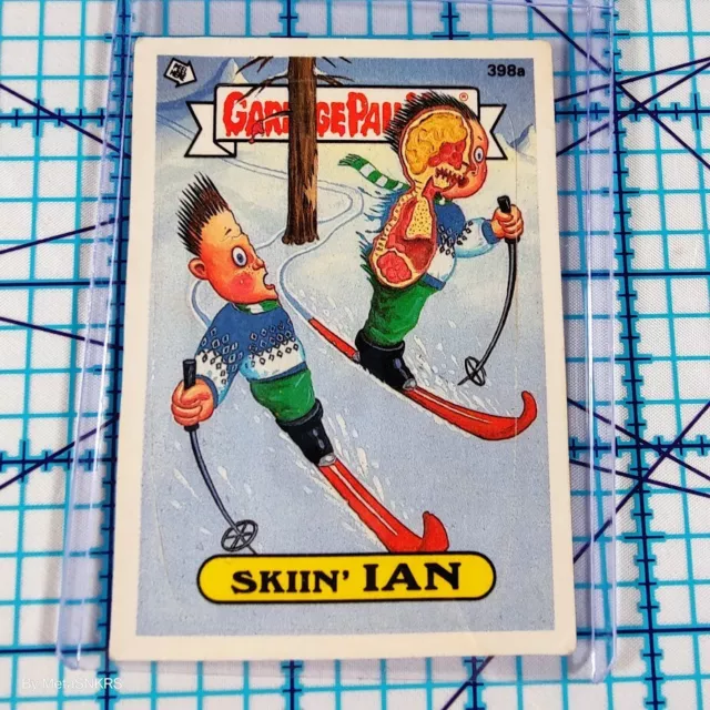Garbage Pail Kids Series 10 Card 398a Skiin' Ian 1987 Sticker Vintage 80's Topps
