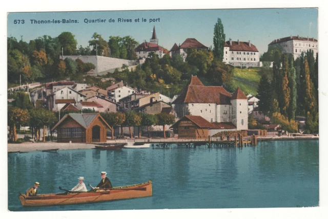 Carte Postale Ancienne (CPA) - 74 Vieille Rue à Rives Sous Thonon, Haute Savoie, Années 1900 - Bon état
