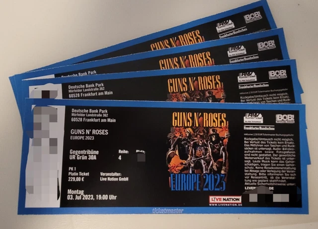 Guns N Roses 03.07.2023 Frankfurt ORIGINALPREIS!
