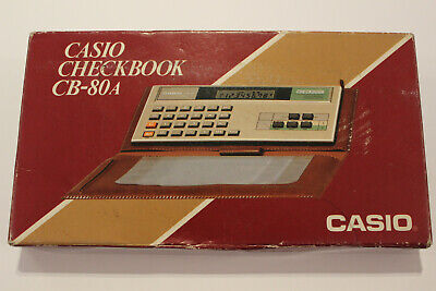 Calculadora Vintage Casio Checkbook Cb-80A Made In Japan Leer Descripción