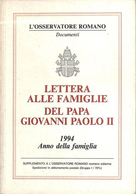 Lettera alle famiglie giovanni paolo ii
