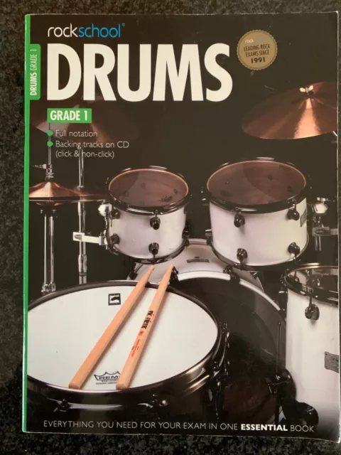 Rockschool Drums - Grade 1 (2012-2018) Book - no cd