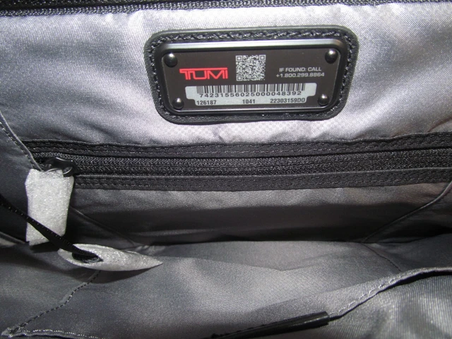TUMI Alpha Black Large Expansion Travel Duffle, FTX Ballistic Nylon/Leather, NWT 5