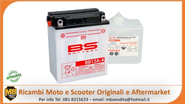 BATTERIA BS YB12AA BB12AA CB12AA HONDA CB500 Four, Twin 500 1975 VEDI INFO