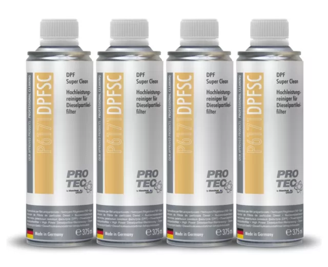 PROTEC Super Clean Dieselpartikelfilterreiniger 4x375ml P6171