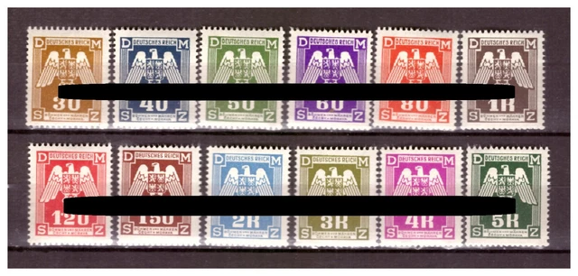 Böhmen und Mähren Sammlung Dienstmarken Mi.13-24 u.a. Falz