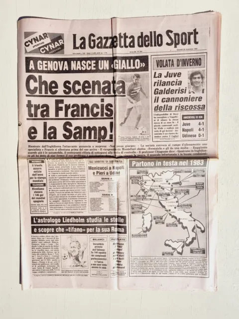 Journal Screen Sport 30 December 1982 Juventus - Galderisi - Roma - Liedholm