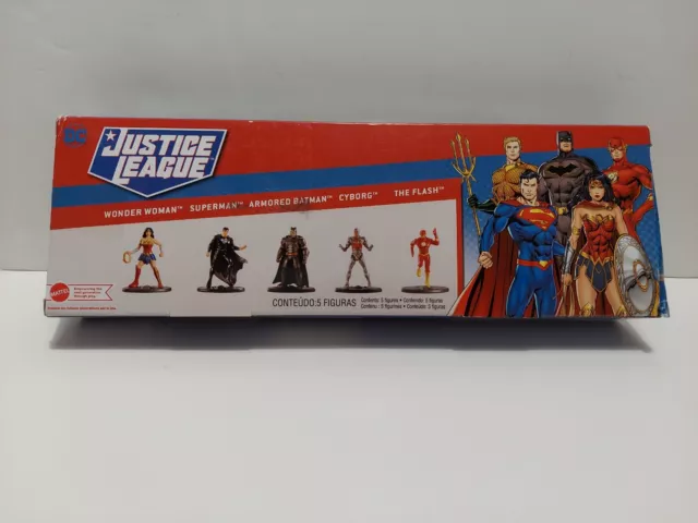 Dc Justice League Micro Collection, 5 Figure Toys, Age 3 And Up, Mattel