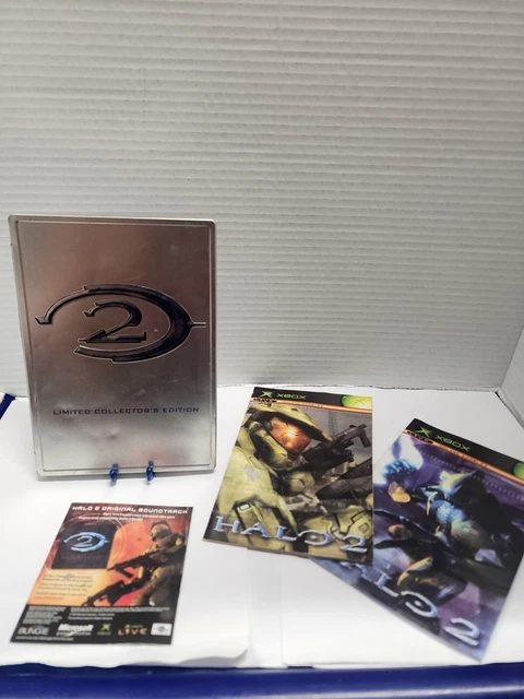 Halo 2 Limited Collectors Edition Steelbook Xbox  With Manuals