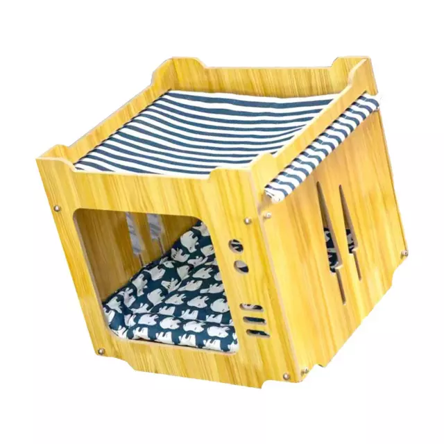 Cats Cube House Bed Kitten Sleeping Bed Cat Scratcher Lounge for Kittens 2
