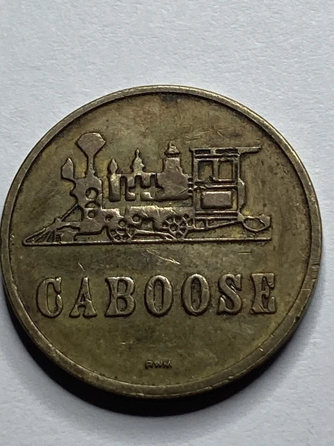 Caboose Amusement Arcade Game Token 22mm #rL1