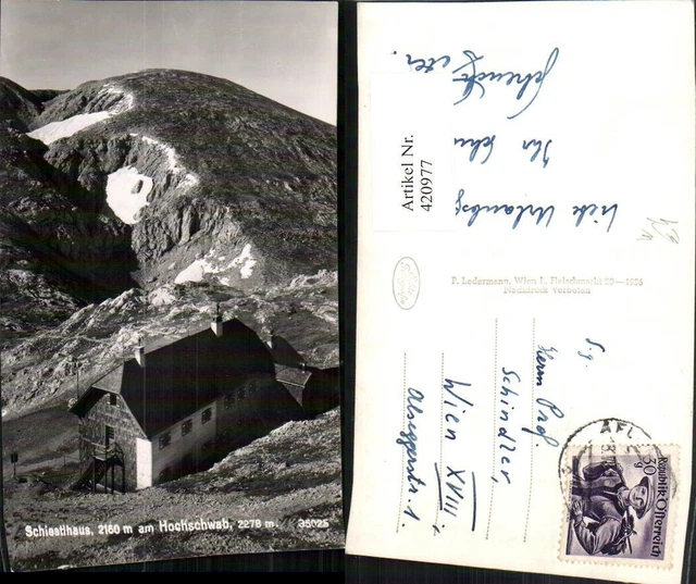 420977,Schiestlhaus Berghütte am Hochschwab b. St. Ilgen Bergkulisse