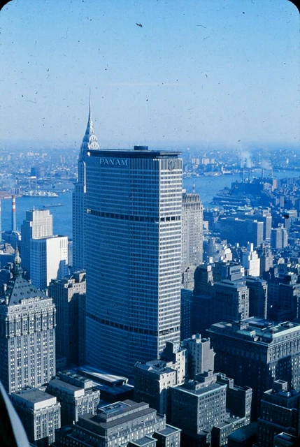 ONYC Original Slide - 1960's New York City Downtown PAN AM Building  #100