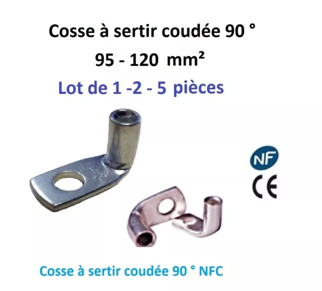 Cosse à sertir bleue trou de 12mm pour 2.5mm² - Achat Batterie