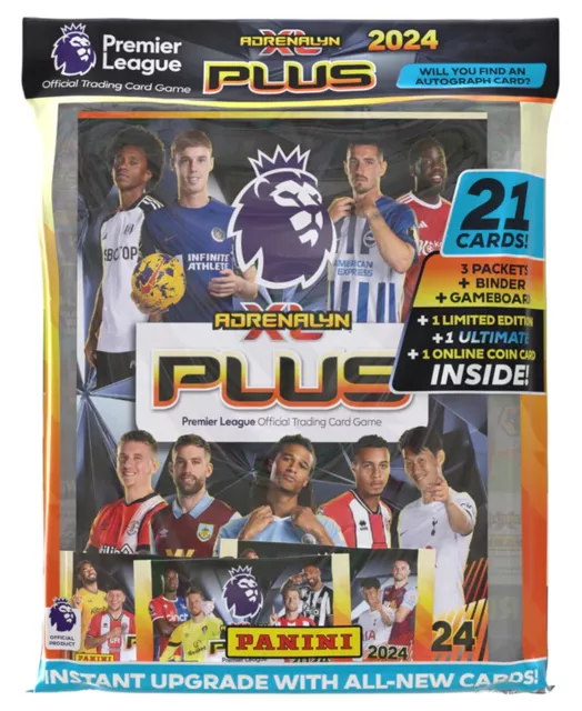UK PANINI ADRENALYN XL PLUS Premier League 2024 Starter Pack, Football