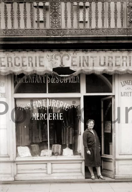 Commerce Toulouse Mercerie Teinturerie - Photo ancienne 1920 retirage
