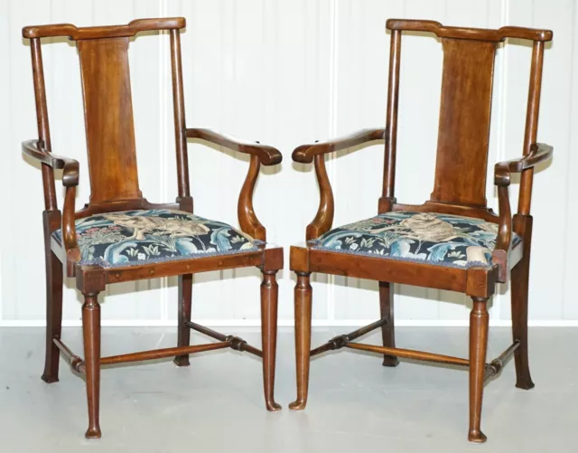 Restored Suite Of William Morris Richard Norman Shaw Tabard Bench & Armchairs 3